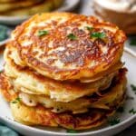 Crispy Potato Pancakes with a Melting Center