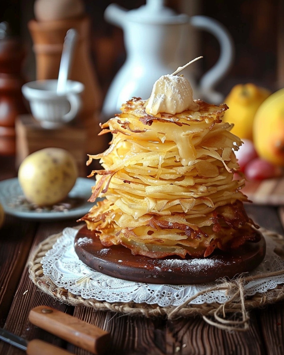 Crispy Potato Pancakes with a Melting Center