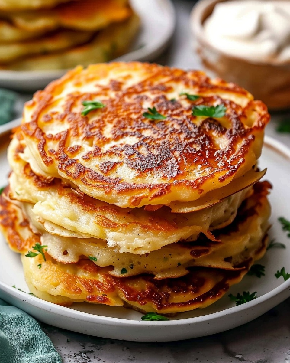 Crispy Potato Pancakes with a Melting Center