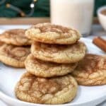 Brown Butter Dipped Snickerdoodle Cookies
