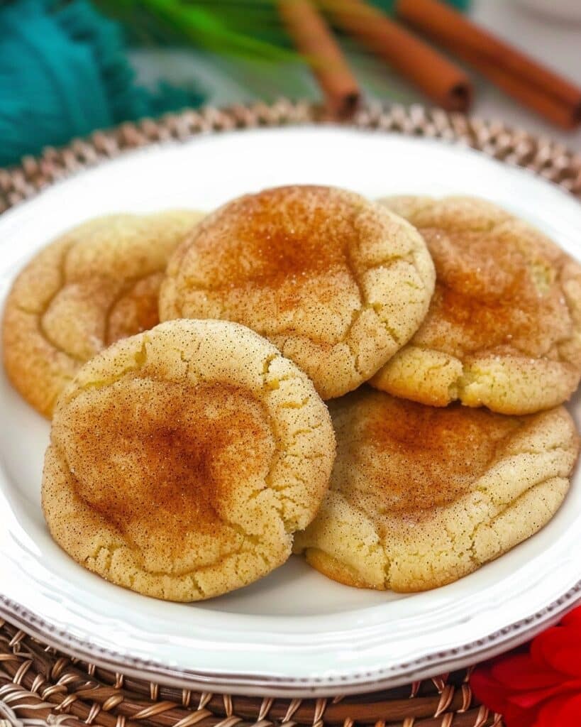 Brown Butter Dipped Snickerdoodle Cookies