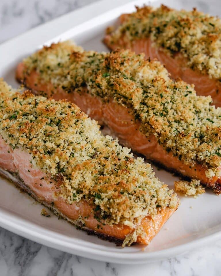 Dijon Panko-Crusted Salmon Recipe