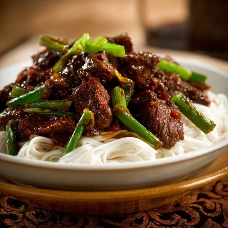 Mongolian Beef with Spring Onions Recipe