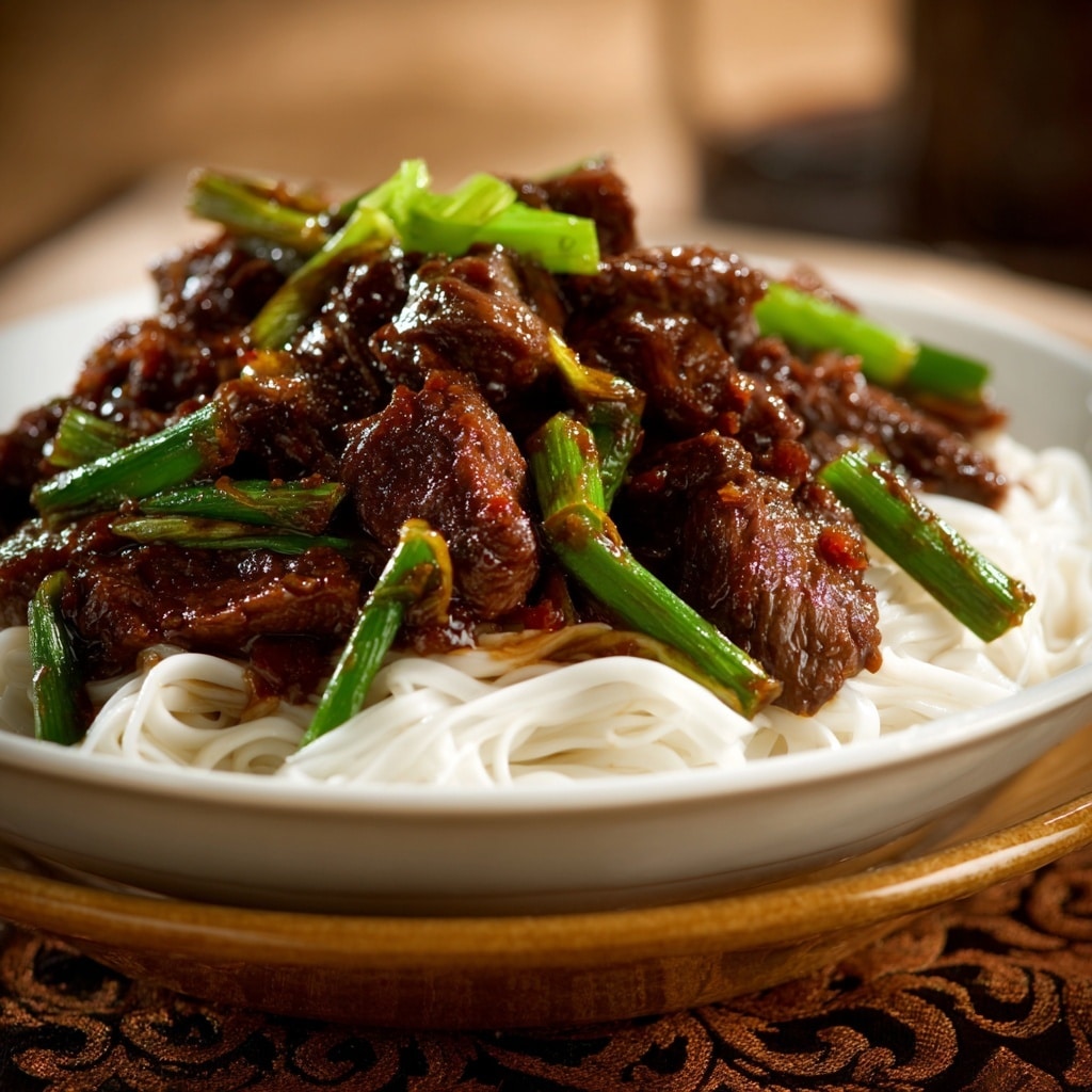 Mongolian Beef with Spring Onions Recipe