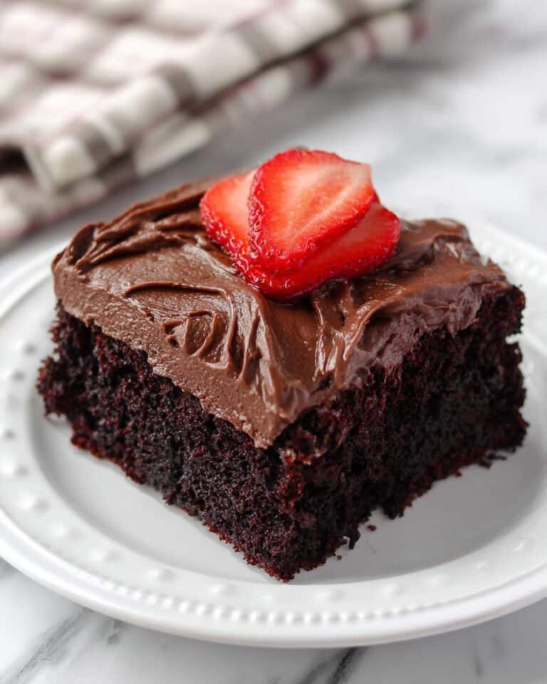 Wacky Chocolate Cake with Homemade Cocoa Frosting Recipe