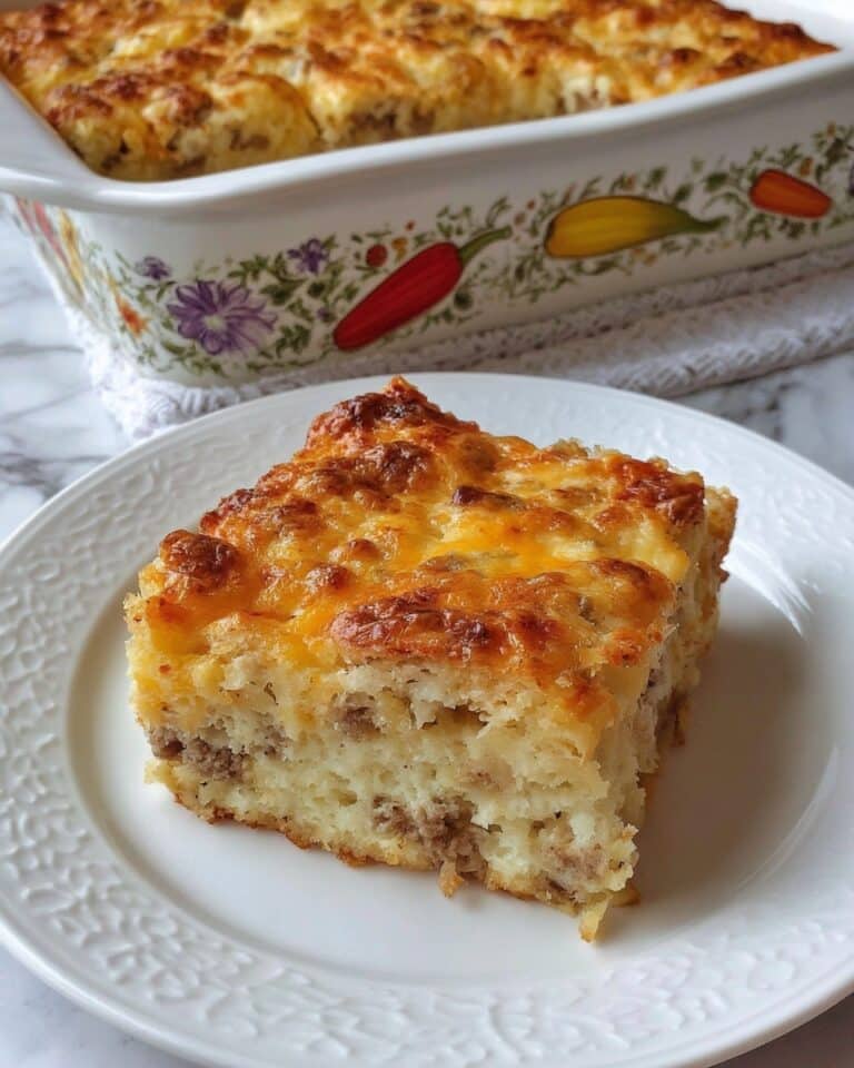 Breakfast Butter Swim Biscuits with Sausage and Cheese Recipe