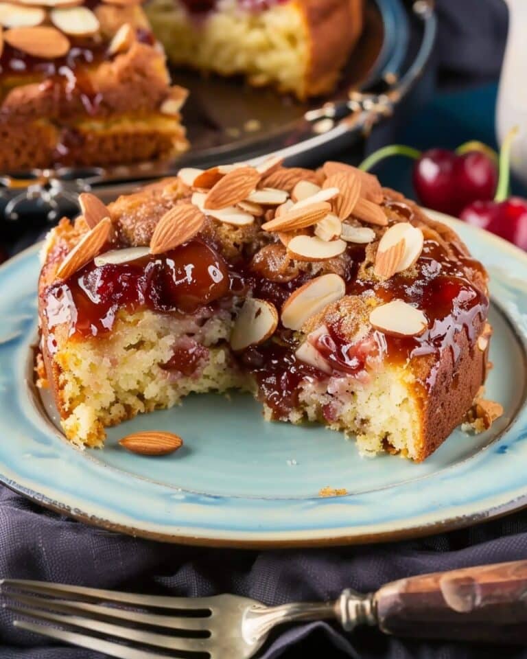 Cherry Almond Coffee Cake