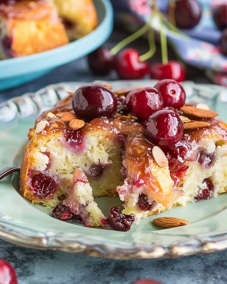 Cherry Almond Coffee Cake