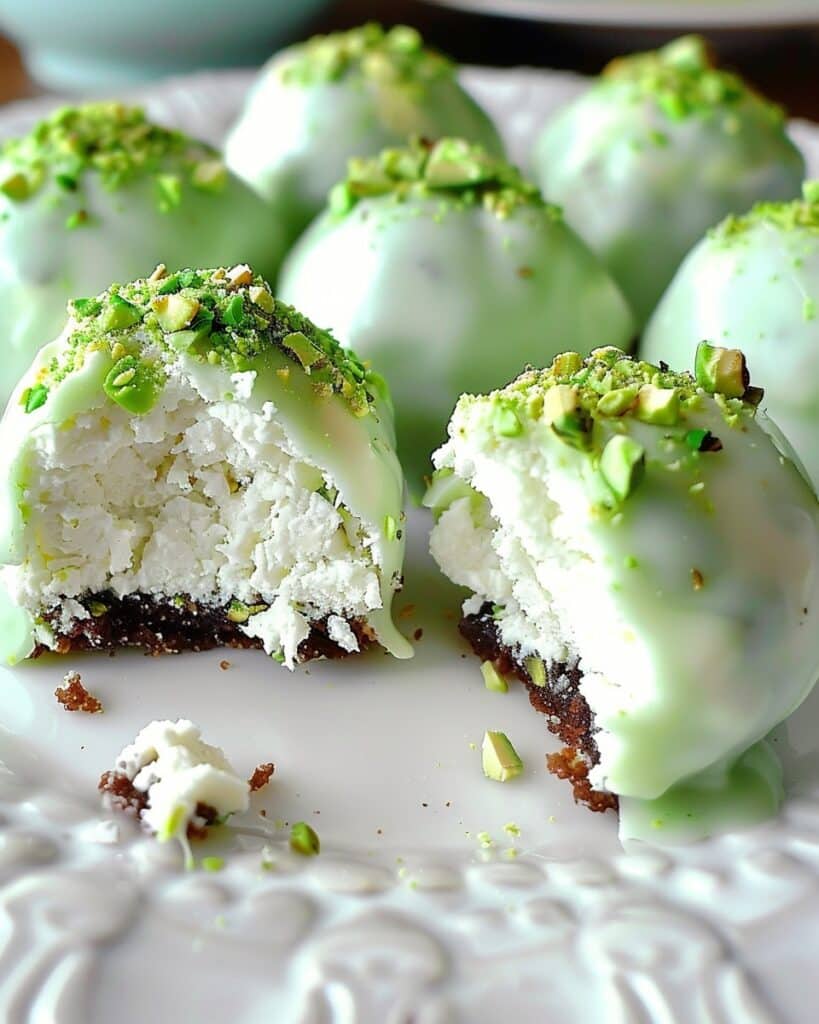 Pistachio Ricotta Truffle Bites
