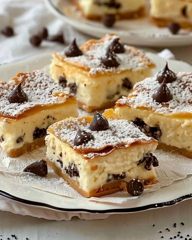 Ricotta Cannoli Squares