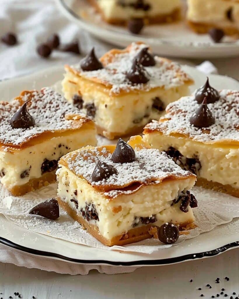 Ricotta Cannoli Squares