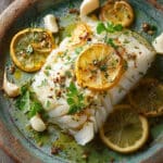 Baked Cod with Lemon and Garlic