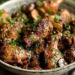 Black Pepper Chicken with Mushrooms