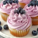 How To Make Blueberry Cheesecake Ice Cream Cupcakes