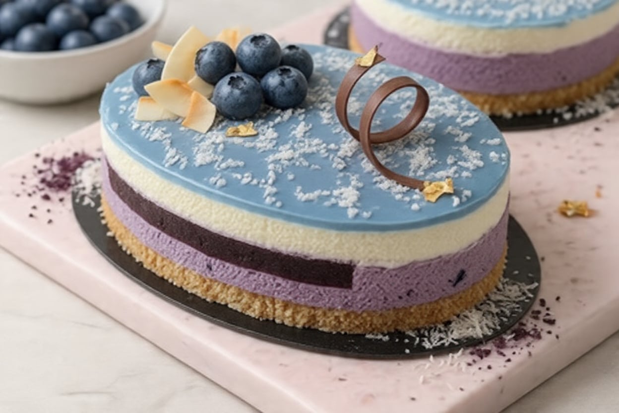 Coconut Blueberry Entremet