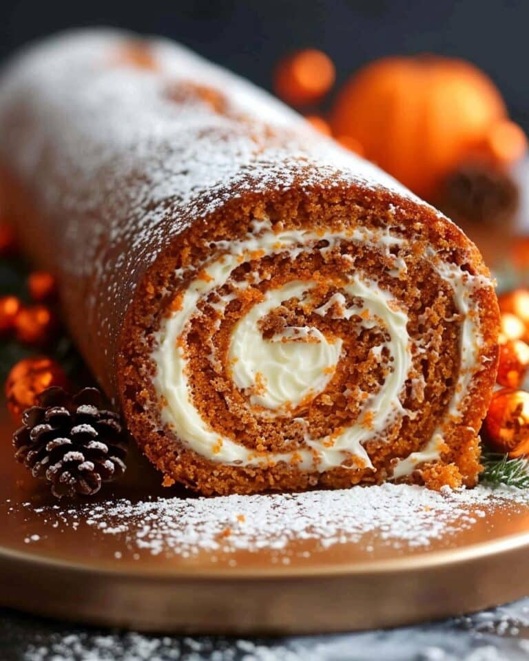 Carrot Cake Roll (Swiss Roll Style)