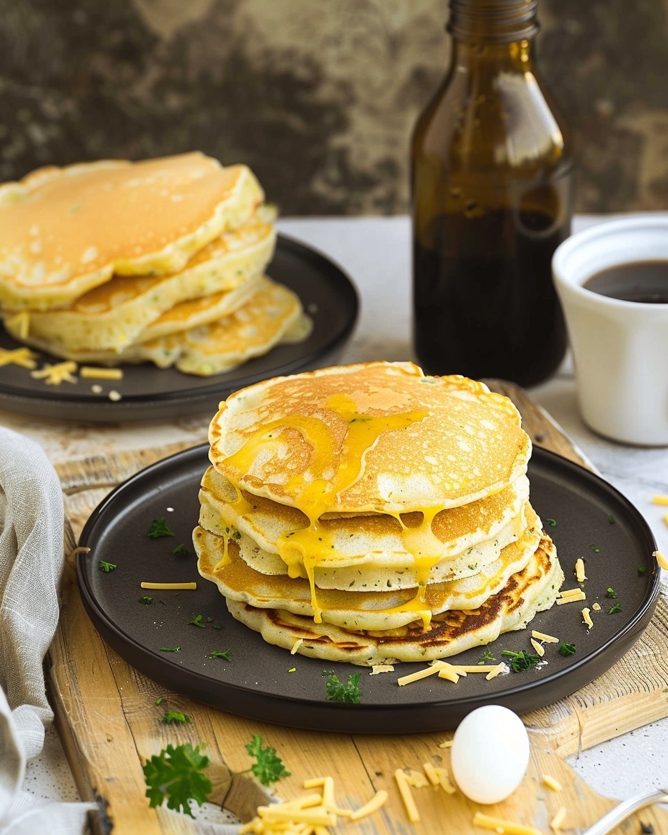 Cheddar Parsley Savory Pancakes