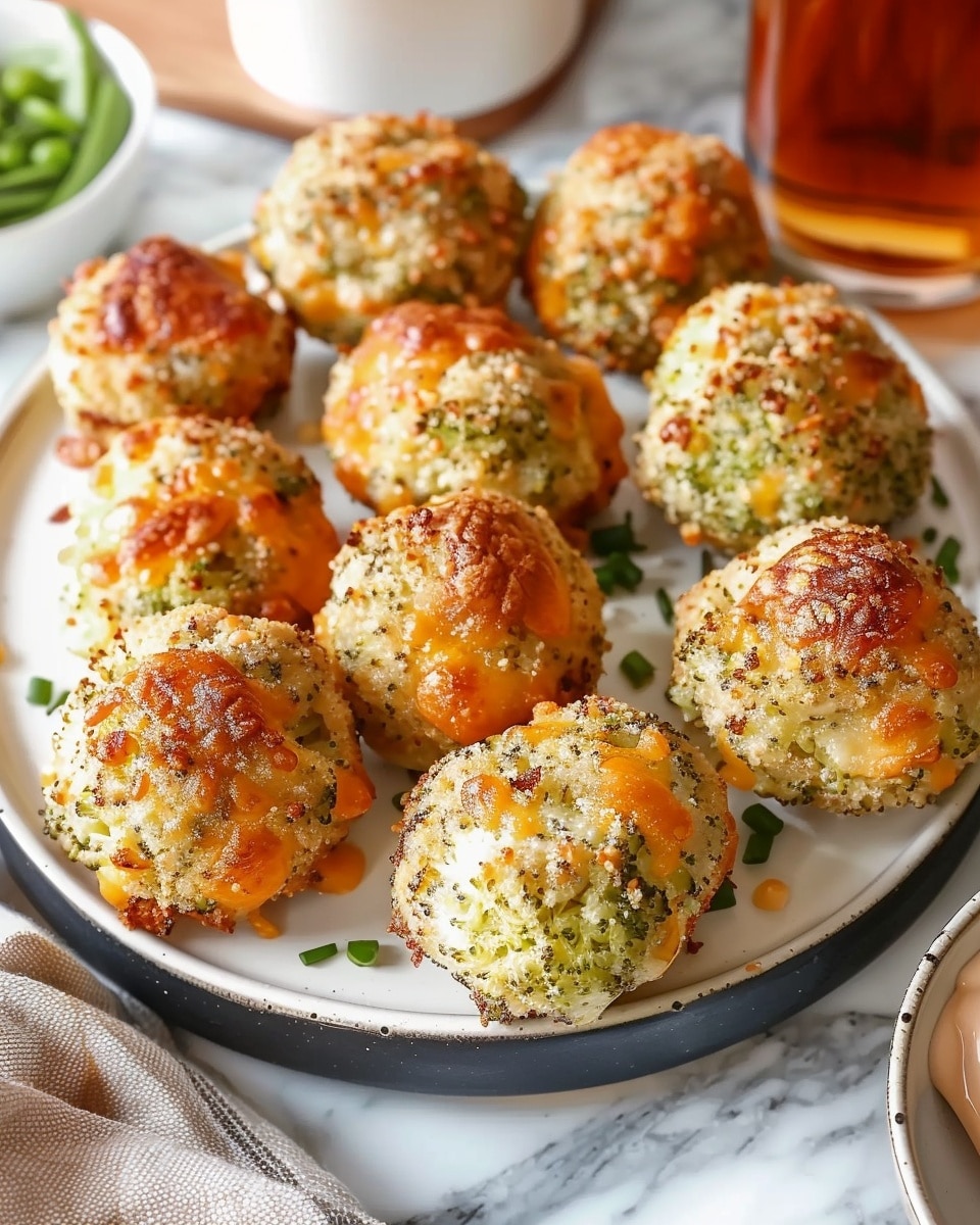 Cheesy Baked Broccoli Bites