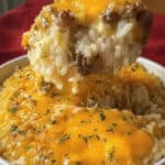 Cheesy Ground Beef Rice Casserole