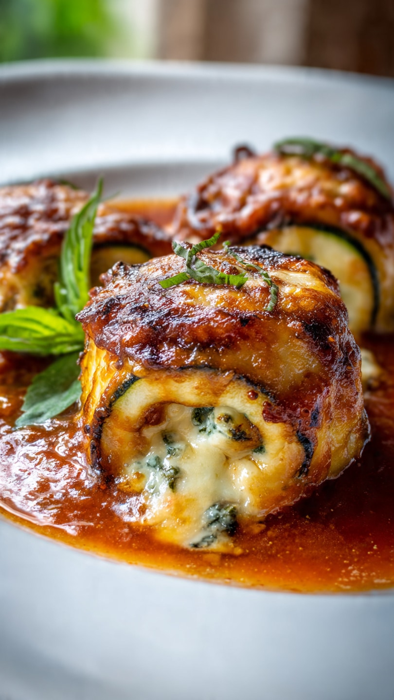 Cheesy Zucchini Roll-Ups