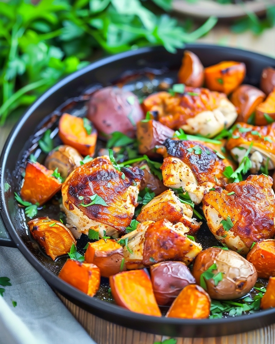 Chili Brown Sugar Chicken and Sweet Potatoes
