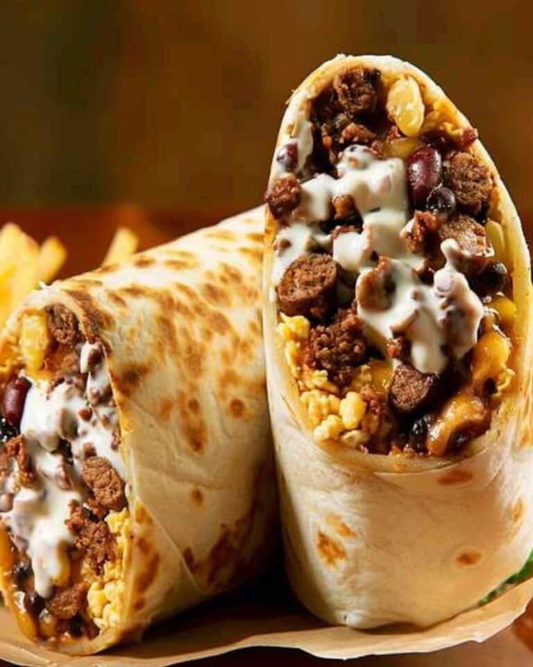 Halal Beef Breakfast Burrito