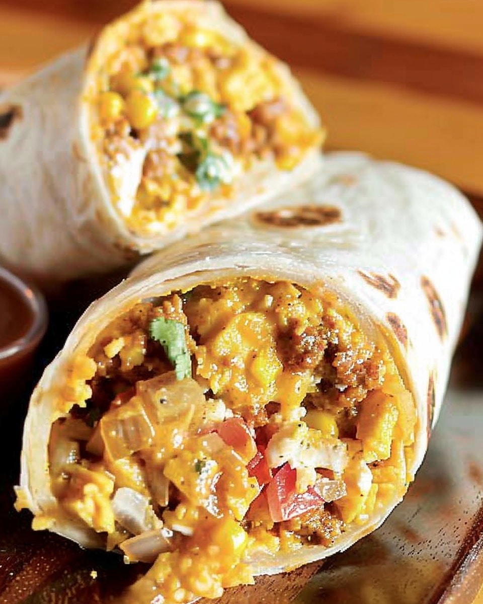 Halal Beef Breakfast Burrito