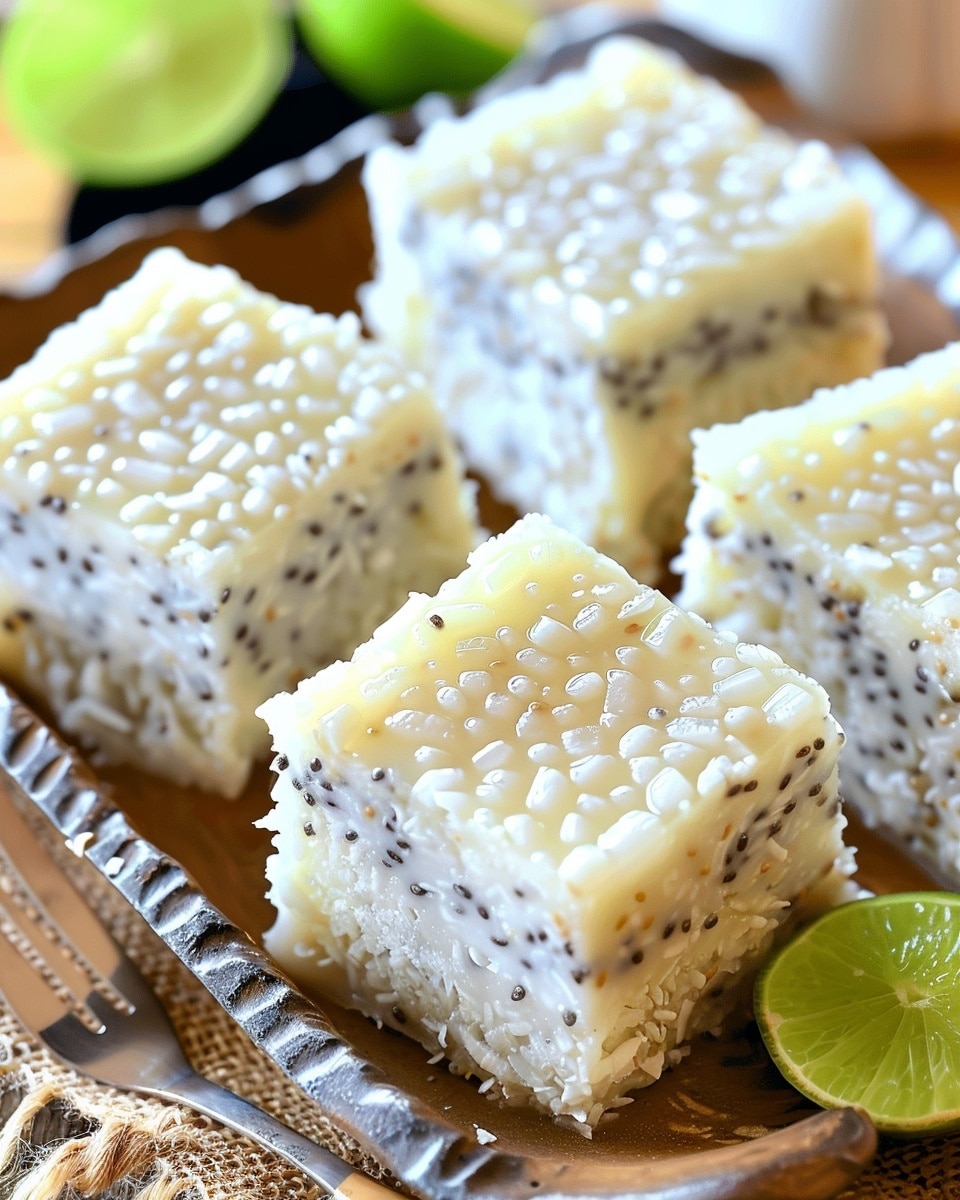 Coconut Chia Pudding Bars