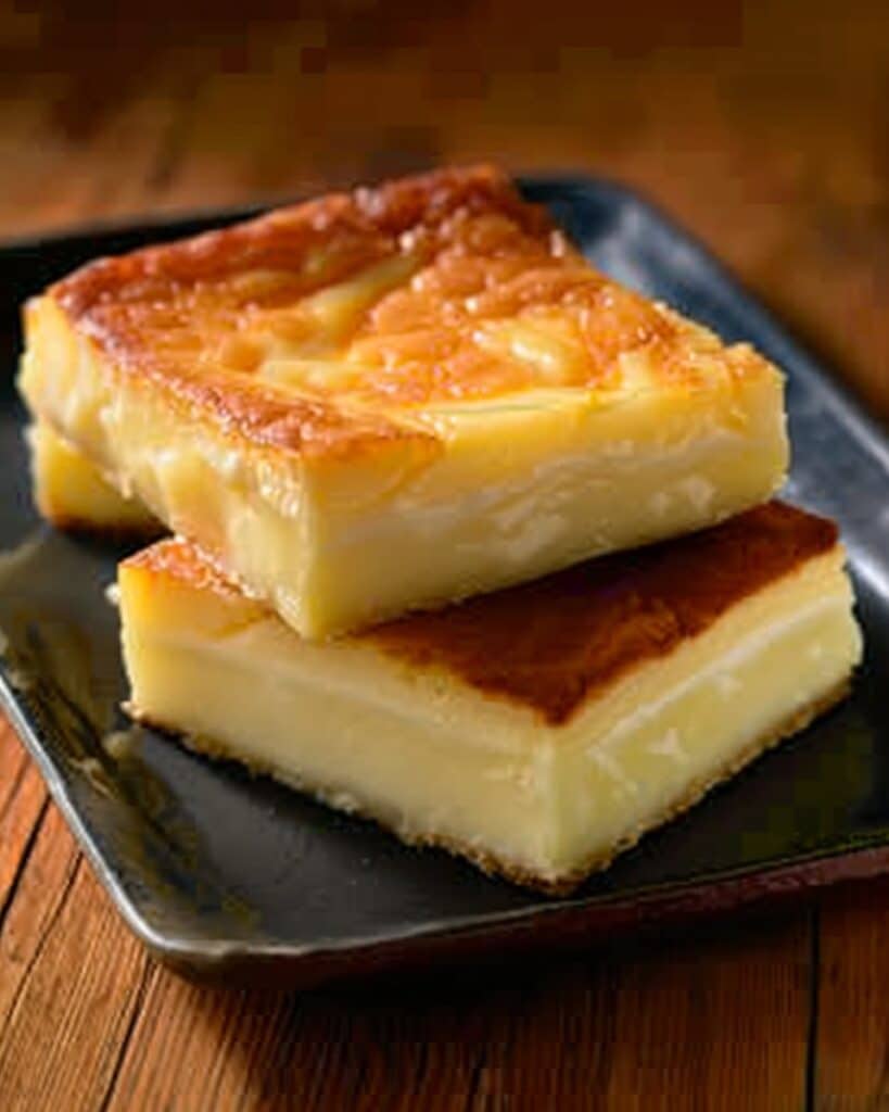 Creamy Honey Milk Custard Squares