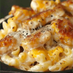 Creamy Honey Pepper Chicken Mac and Cheese Delight