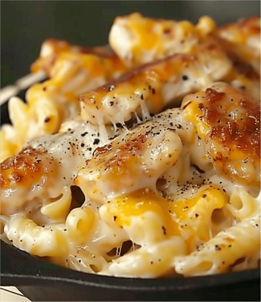 Creamy Honey Pepper Chicken Mac and Cheese Delight
