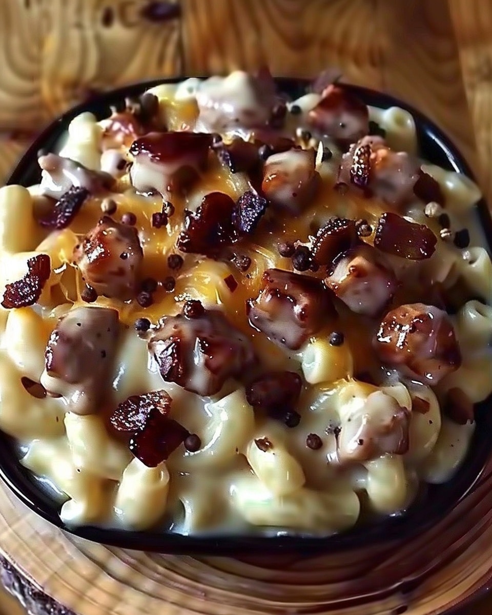 Creamy Honey Pepper Chicken Mac and Cheese Delight