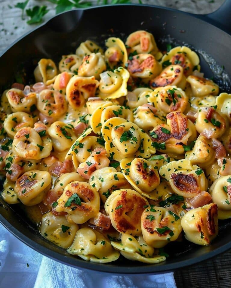 Creamy Velveeta Chicken Tortellini