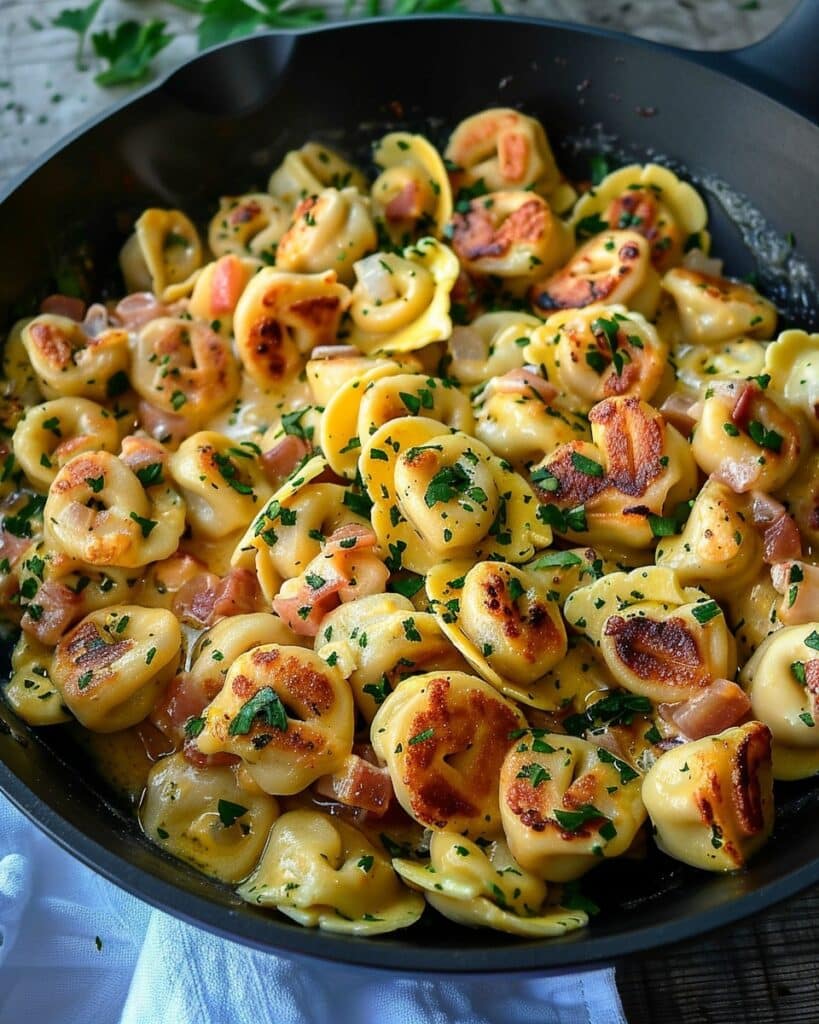 Creamy Velveeta Chicken Tortellini