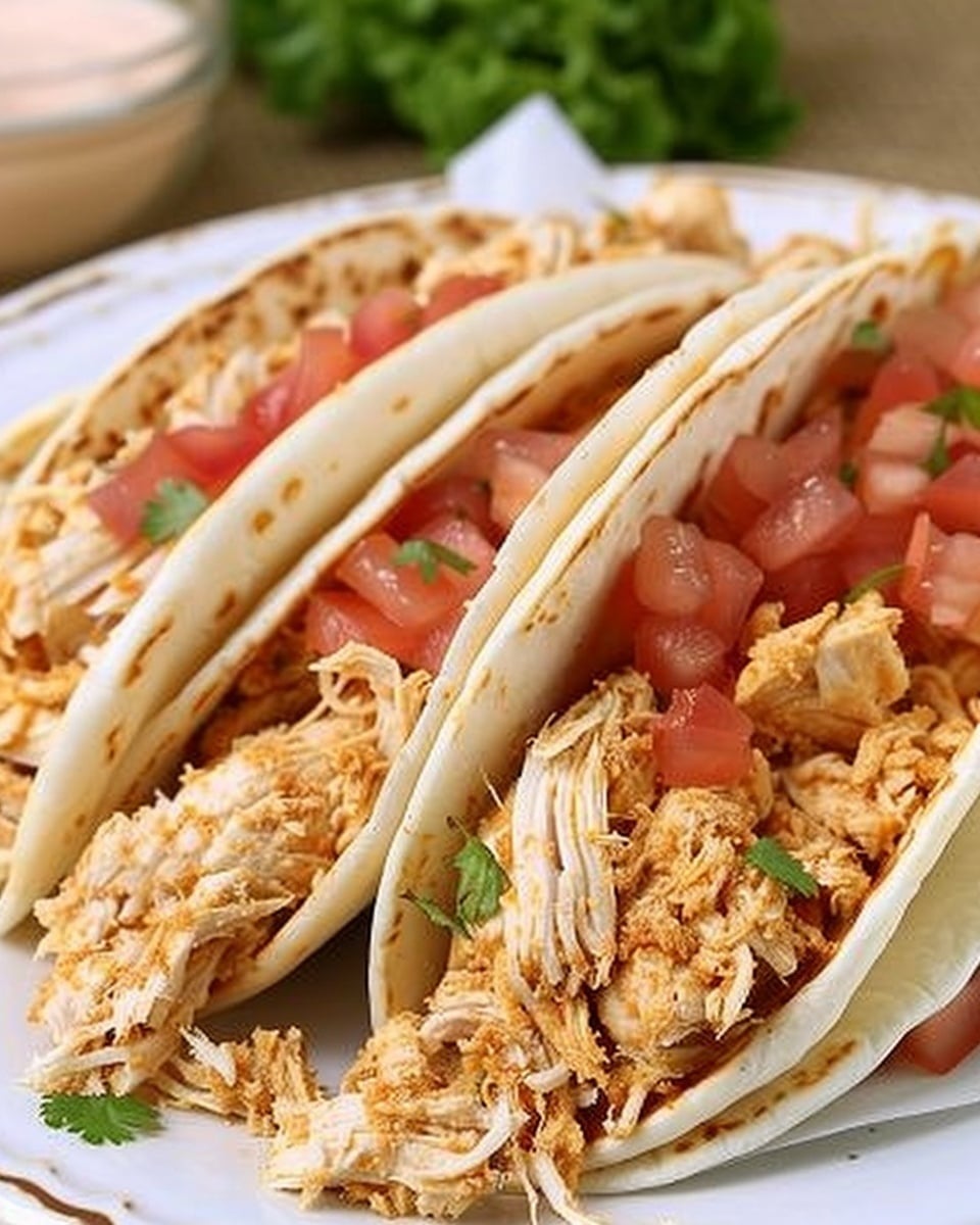 Creamy Crack Chicken Tacos