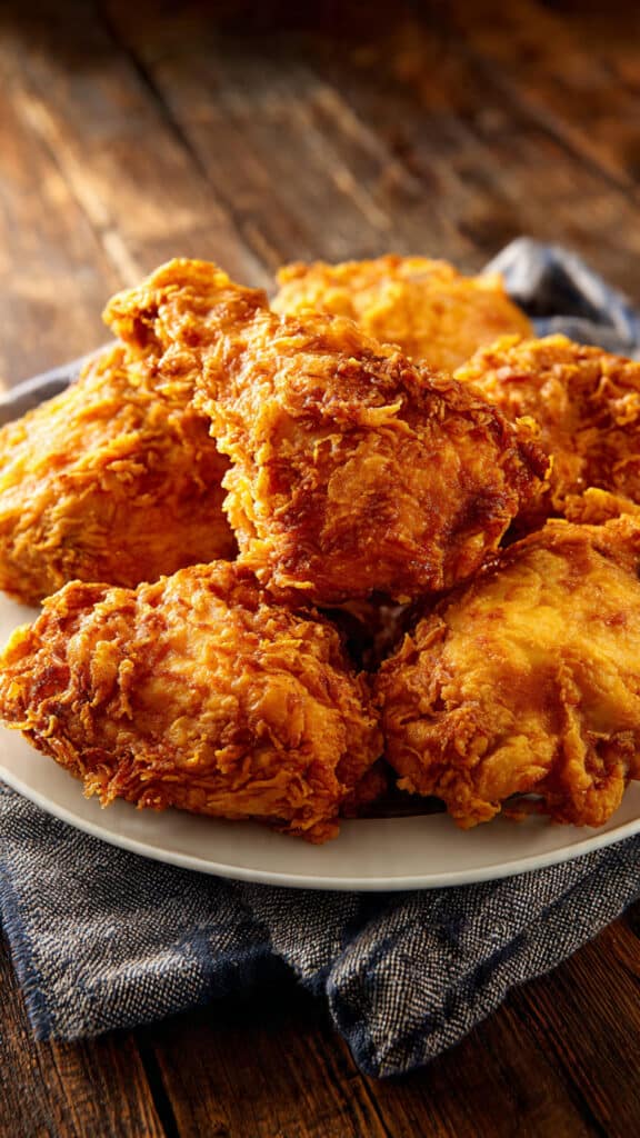 Extra Crispy Golden Fried Chicken Plate