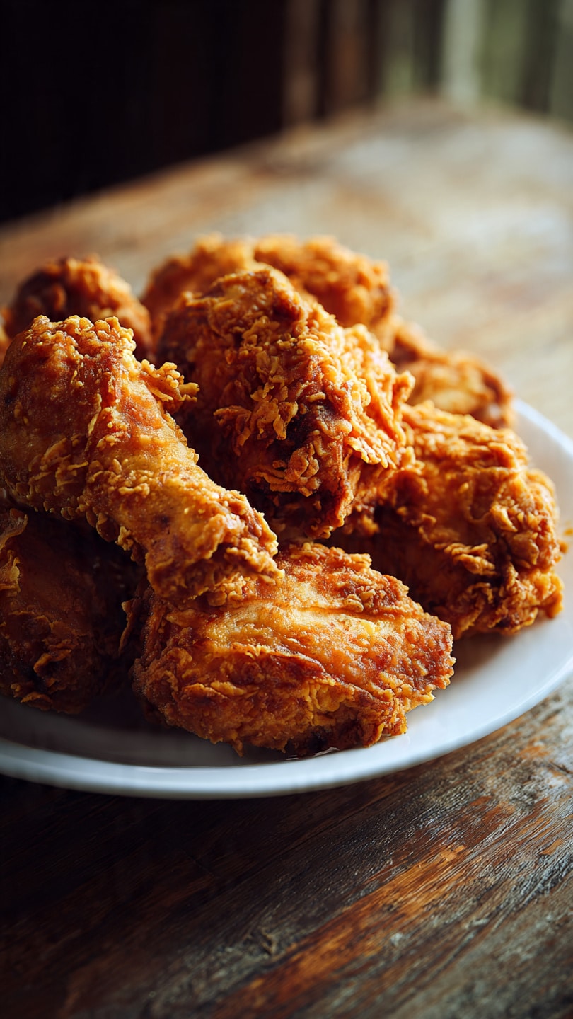 Extra Crispy Golden Fried Chicken Plate