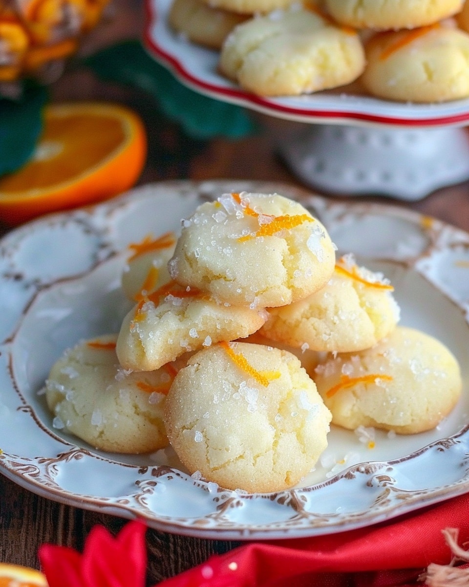 Fluffy Pineapple Cookies with Orange Glaze