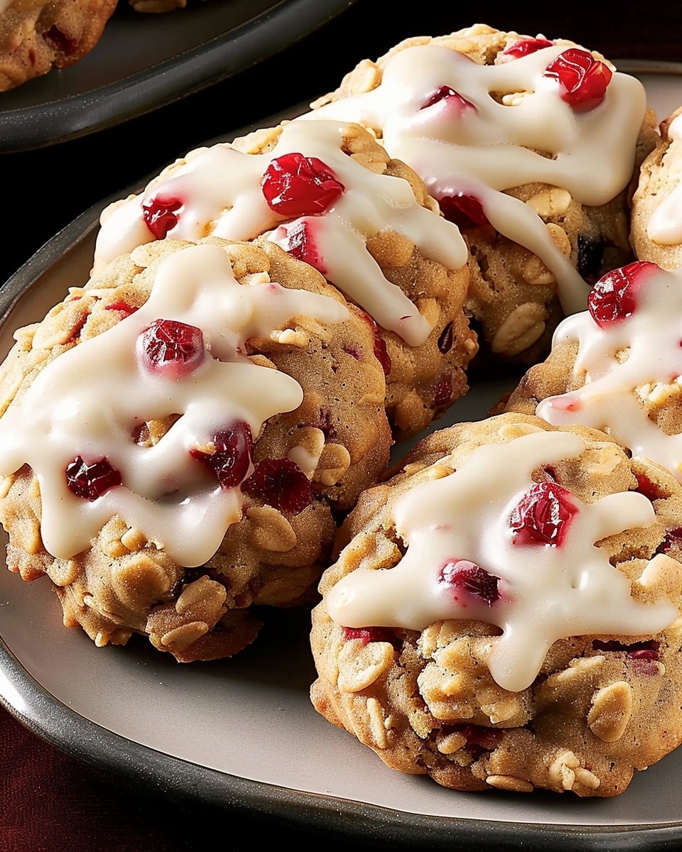 Frosted Cranberry Drop Cookies
