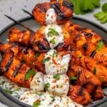 Grilled Chicken Bites with Creamy Garlic Sauce