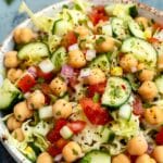 High-Protein Chickpea Cabbage & Cucumber Salad