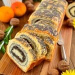 Hungarian Beigli Walnut Poppy Seed Roll Cake