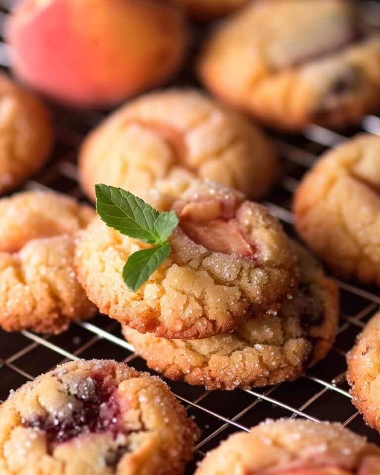 Italian Peach Cookies with a Creamy Surprise