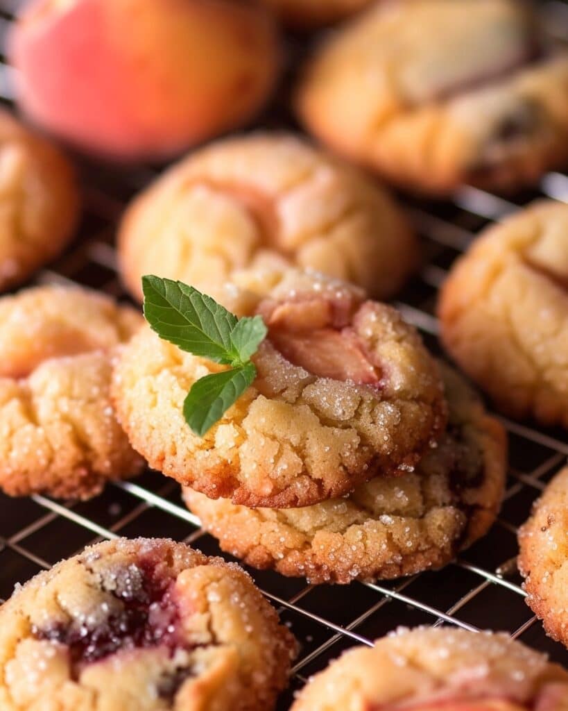 Italian Peach Cookies with a Creamy Surprise