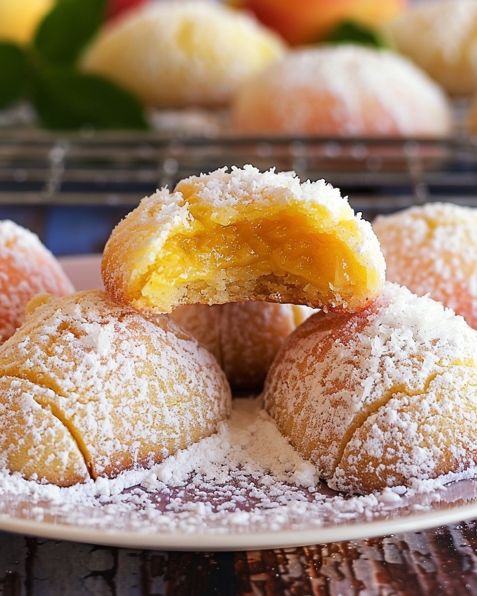 Italian Peach Cookies with a Creamy Surprise
