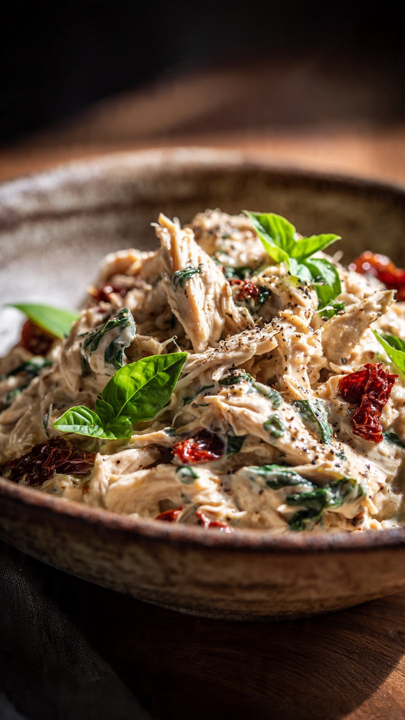 Keto Crockpot Tuscan Chicken