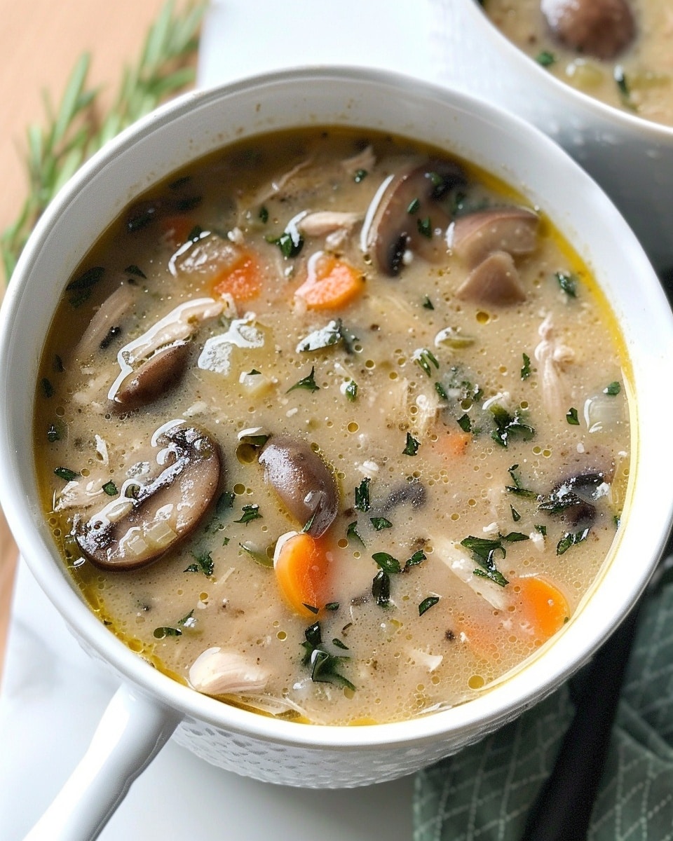 Low Carb Chicken Mushroom Soup