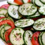 Marinated Cucumbers, Onions, and Tomatoes