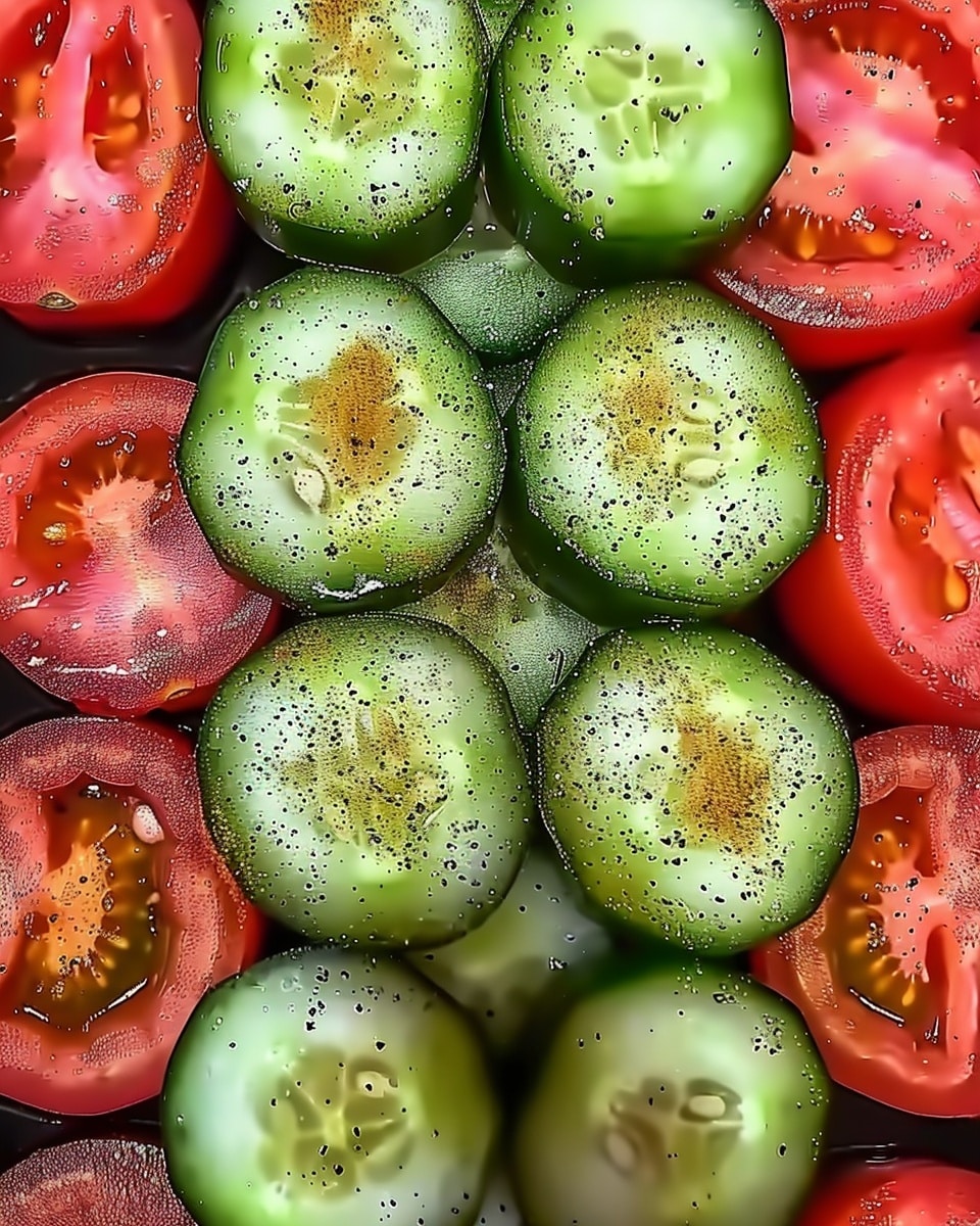 Marinated Cucumbers, Onions, and Tomatoes