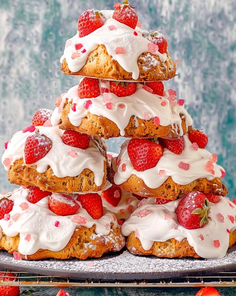 Strawberry Cream Scones